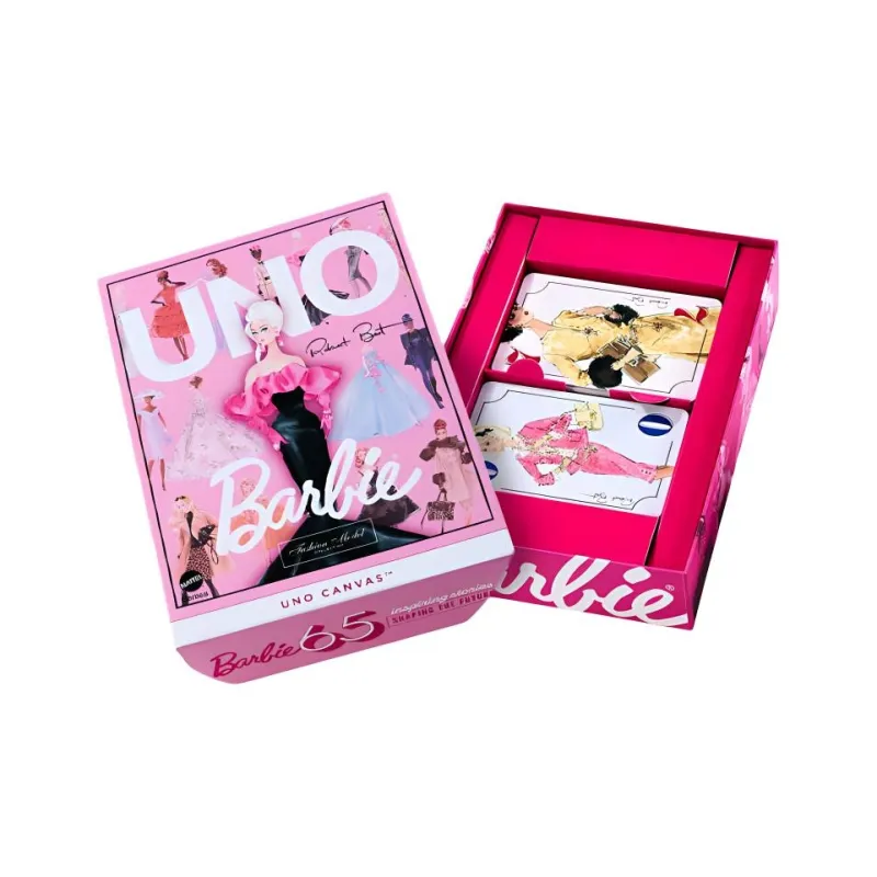 MATTEL Barbie Mattel Barbie UNO Card Game Desktop Casual Party Game Multiplayer Card Board Games-2