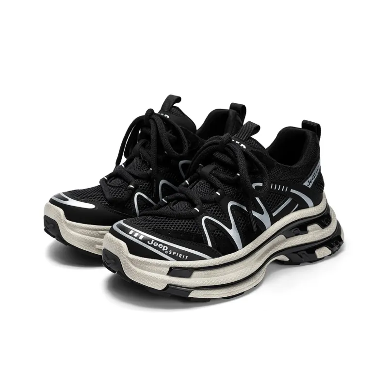 JEEP SPIRIT Breathable And Slip Resistant Low Top Chunky Sneakers Women's-2