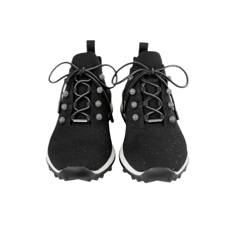 Jimmy Choo Veles Low Top Casual Shoes Women's Black-3