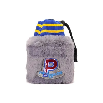 PEARLY GATES Logo appliqué Faux Fur Pouch