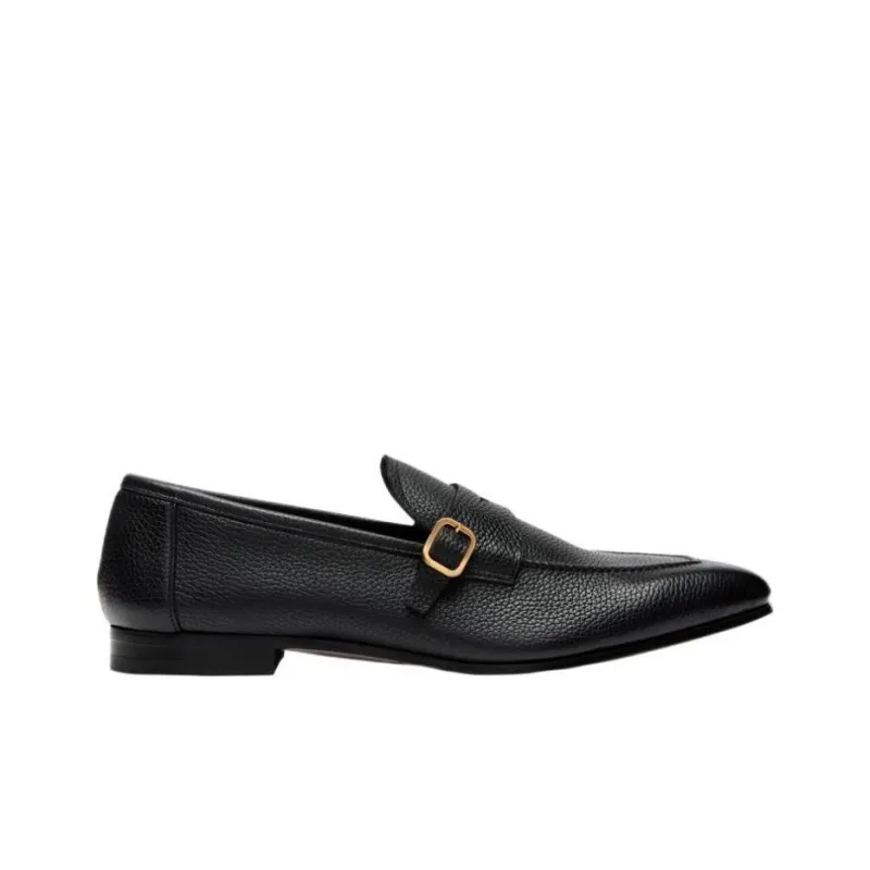 TOM FORD Grained Square-toe Loafers-1