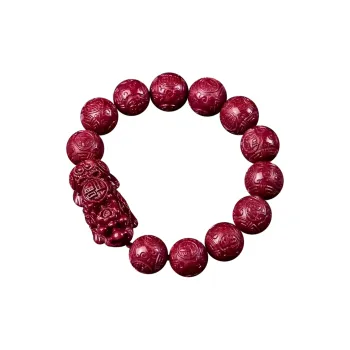 Stone On The Line Cinnabar Bracelets Unisex