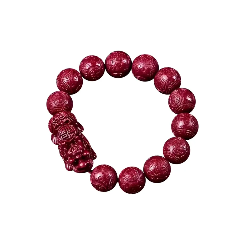 Stone On The Line Cinnabar Bracelets Unisex-0