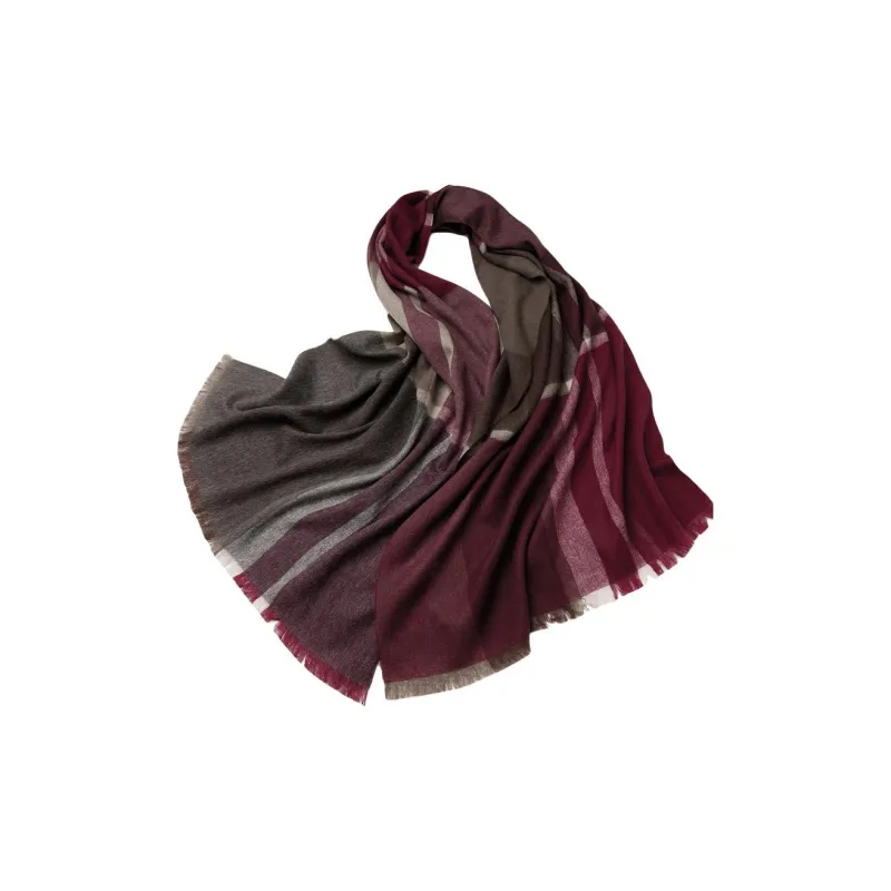 H YXIANG 100% Wool Knit Scarves Women's-9