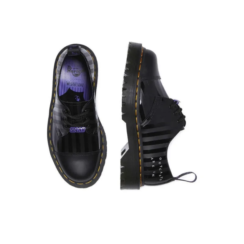 Wednesday x Dr.Martens 1461 Be Low Top Casual Shoes Unisex Black-4