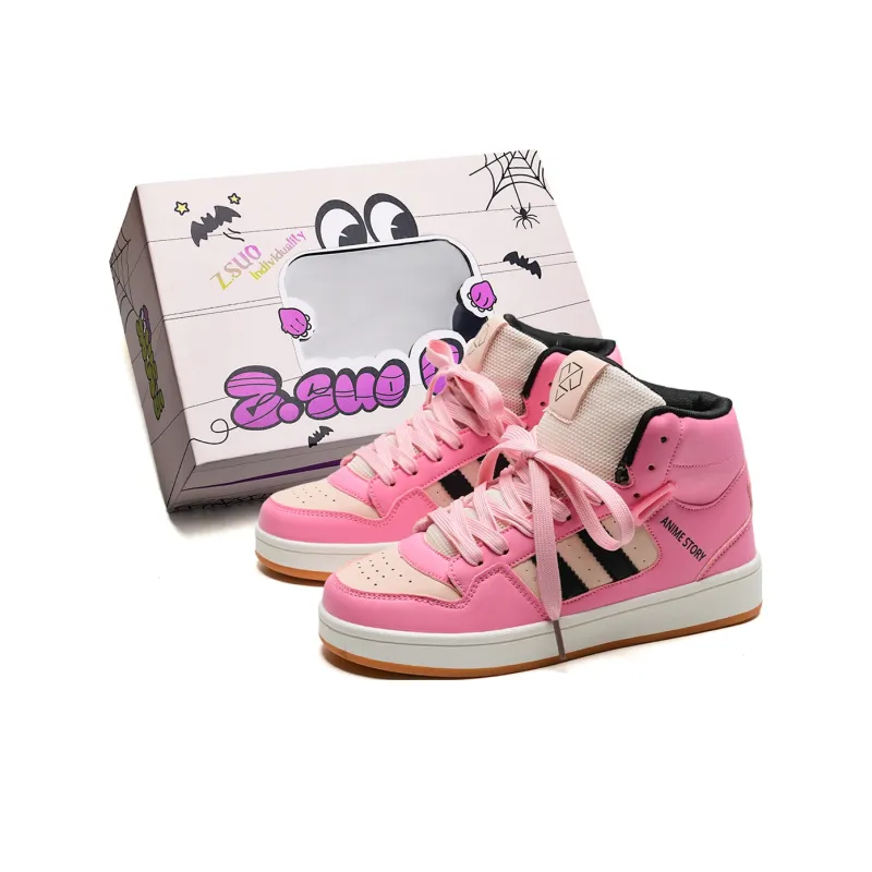 Z.SUO Coverage Impact Resistance Wear Resistant Height Increasing High Top Skateboard Shoes Unisex Box Included-6