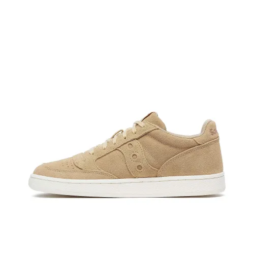 Saucony Anti-Slip Wear-Resistant Low-Top Skateboard Shoes Women's Tan