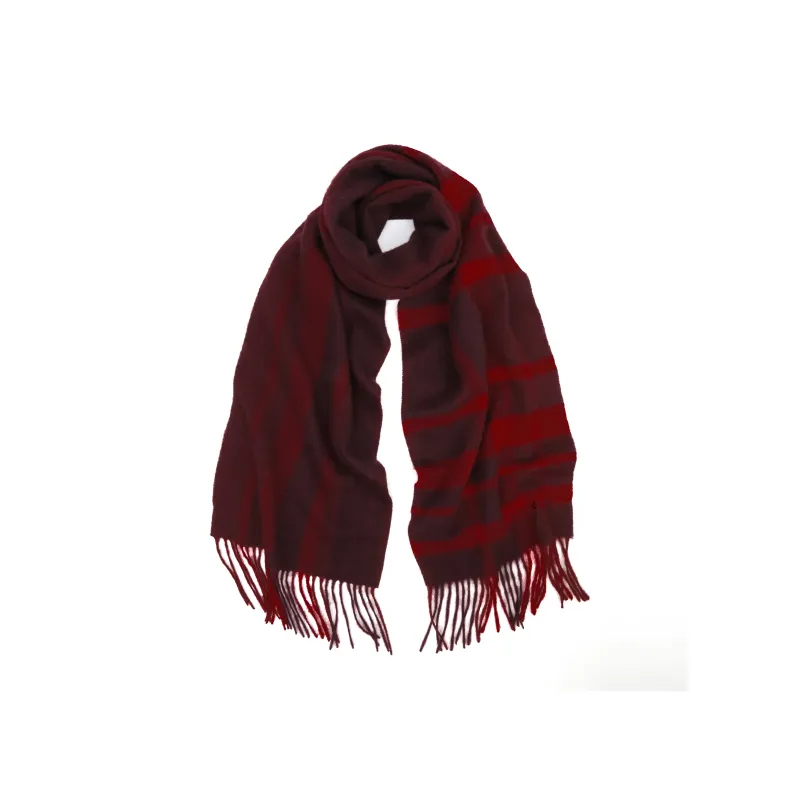 MARJAKURKI Red Scarf Atmosphere Old Money Style Greeting Card Elegance Unisex-2