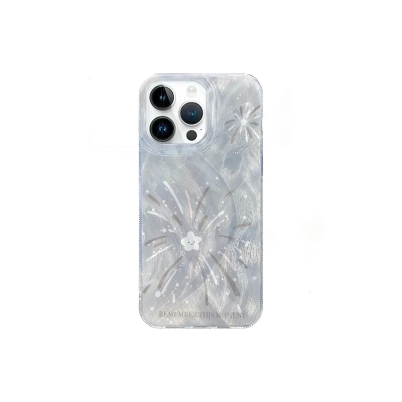 KESHIXIONG TPU Material White Star Phone Case Compatible With IPhone 15/14 Plus/13/12/11/15 Pro Max/XS/XR/XS Max/8 Plus-0