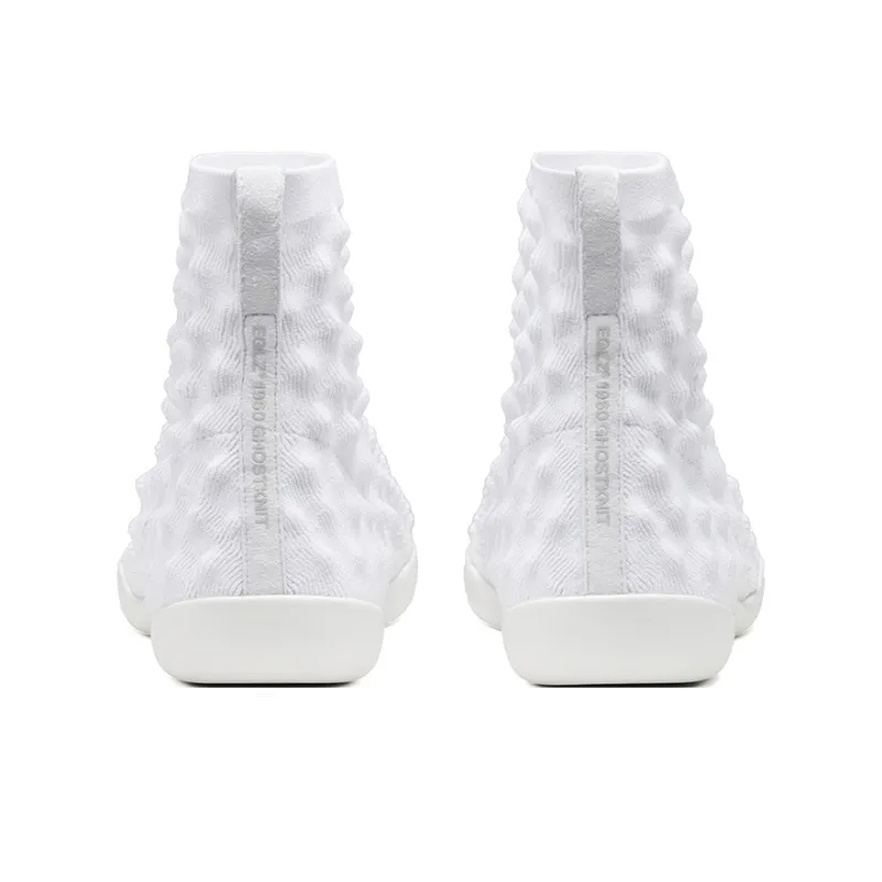 EQLZ EQUALIZER Lightweight And Wear resistant High Top Casual Shoes Unisex Pearl White-3