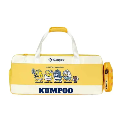 KUMPOO x B.Duck Badminton Racket Bags 2 4 Pcs Shoulder Bag Ecru/Yellow Unisex