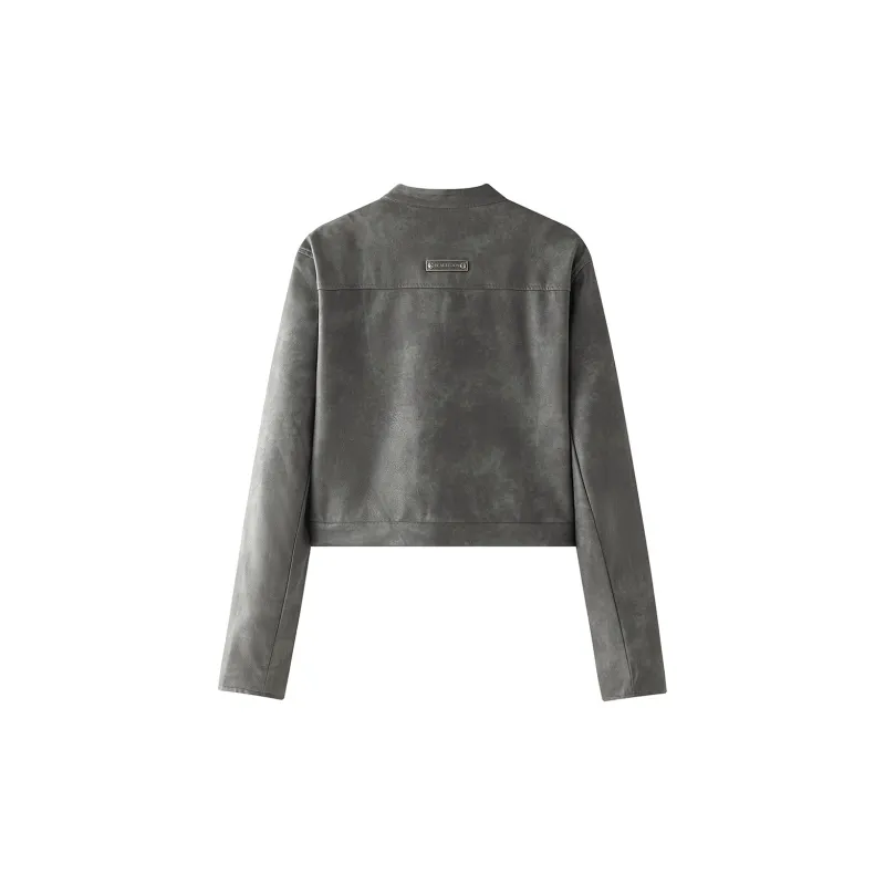 Heartboon Jackets & Coats Women's Black Gray-1