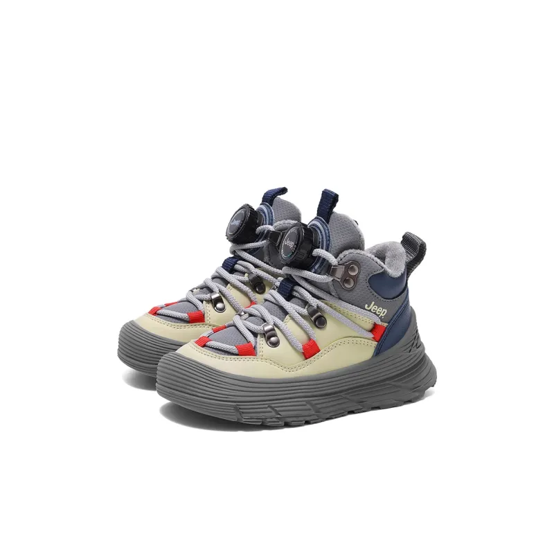 Jeep Kids Lifestyle Shoes Beige Gray Blue Kids'-1