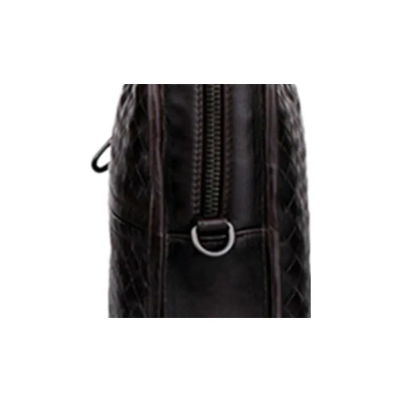 Bottega Veneta Sheepskin Briefcase Shoulder Bag Crossbody Bag Handbag Men's Brown-5