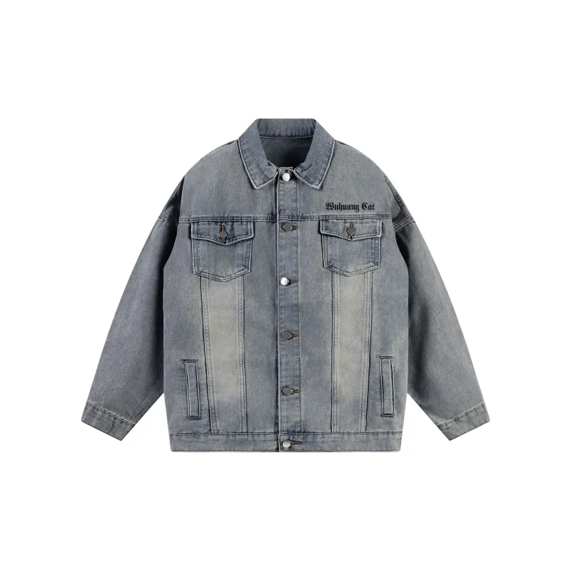 Supremo Cat Denim Jacket Unisex-3