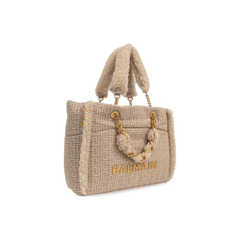 BALMAIN Logo Plaque Top Handle Bag-1