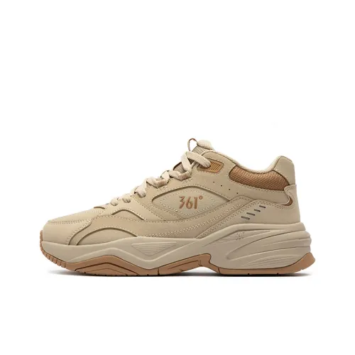 361° Sailing Series Slip Resistant, Abrasion Resistant, Thermal Mid Top Casual Shoes Men's Apricot Tea Brown