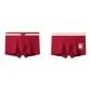 Color Block Red+Minimalist Style Red