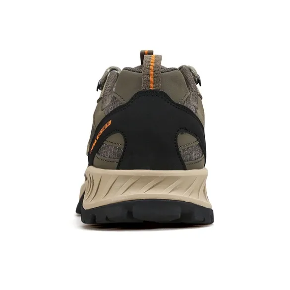 HUMTTO Shock Absorbers With Slip Resistant And Abrasion Resistant Properties Low Top Hiking Shoes Men's Khaki-2