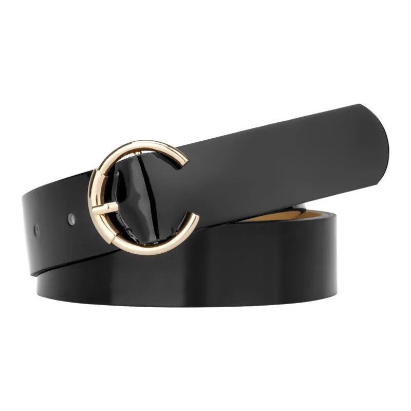 CATELLES Top Grain Cow Leather Leather Belts Women's Black/Burgundy/Coffee/Apricot 2.8cm-3