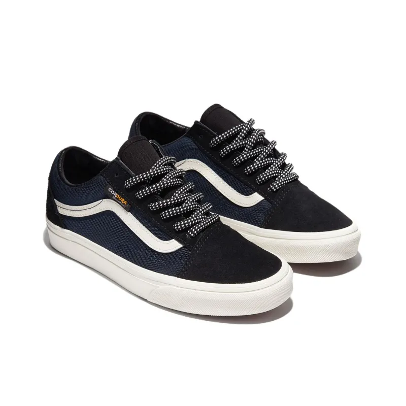 Vans Anti Slip Wear Resistant Low Top Skateboard Shoes Unisex Dark Blue-1