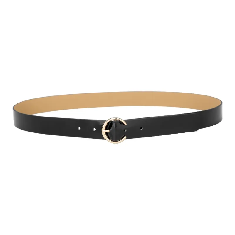 CATELLES Top Grain Cow Leather Leather Belts Women's Black/Burgundy/Coffee/Apricot 2.8cm-4