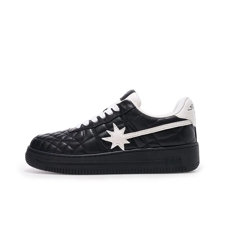 Starwalk Soldier Warm Wear Resistant Lightweight Low Top Skateboard Shoes Unisex Black-0