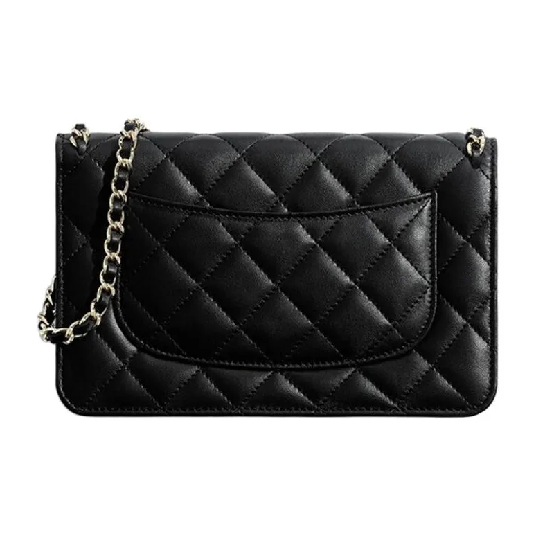CHANEL 19Bag Lambskin Flap Bag, Chain Bag, Shoulder Bag Women's Black-1