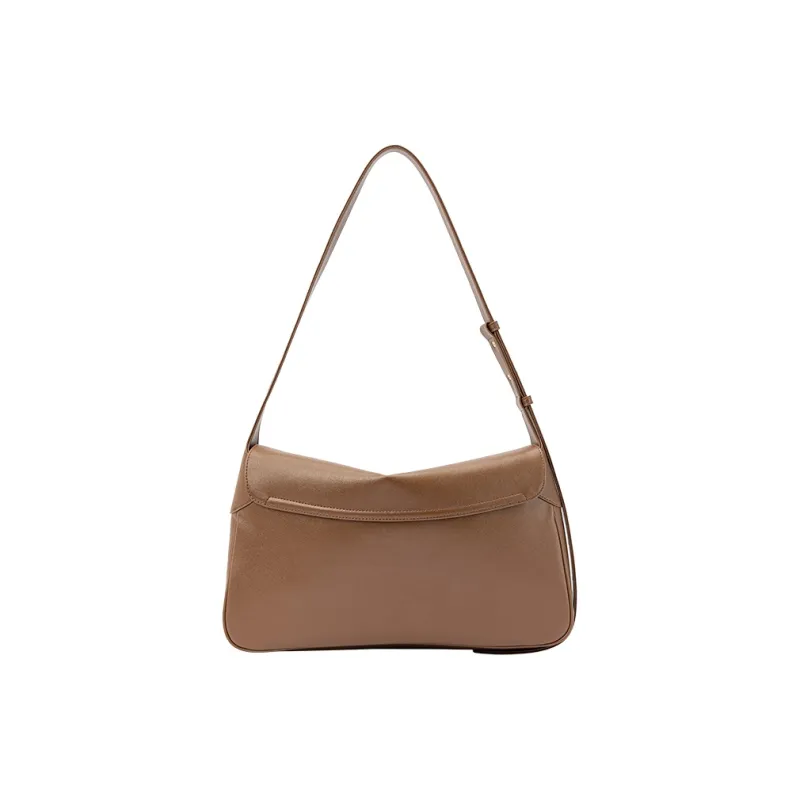 VANESSA HOGAN Cow Leather Kosa Bag Shoulder Bag Large Size Women's Brown/Black/Ecru-3