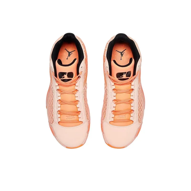Jordan Air Jordan 38 Anti Slip Wear Resistant High Top Children's Basketball Shoes Orange Teenagers-2