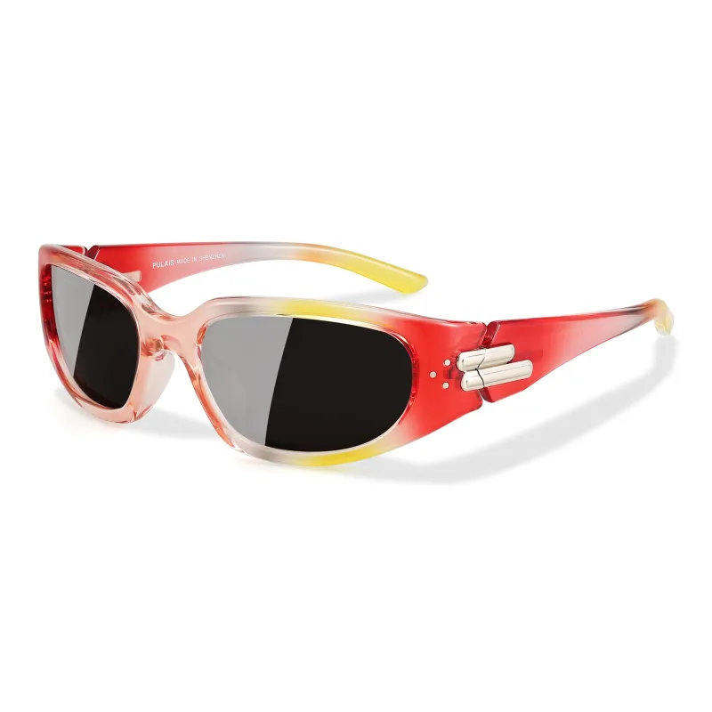 PULAIS TR/Memory Plastic TR90 Irregular Shape Sunglasses Unisex-0