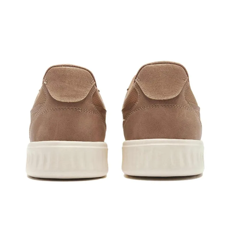 QIAODAN Non slip Lightweight Low Top Skateboard Shoes Men's Brown-4