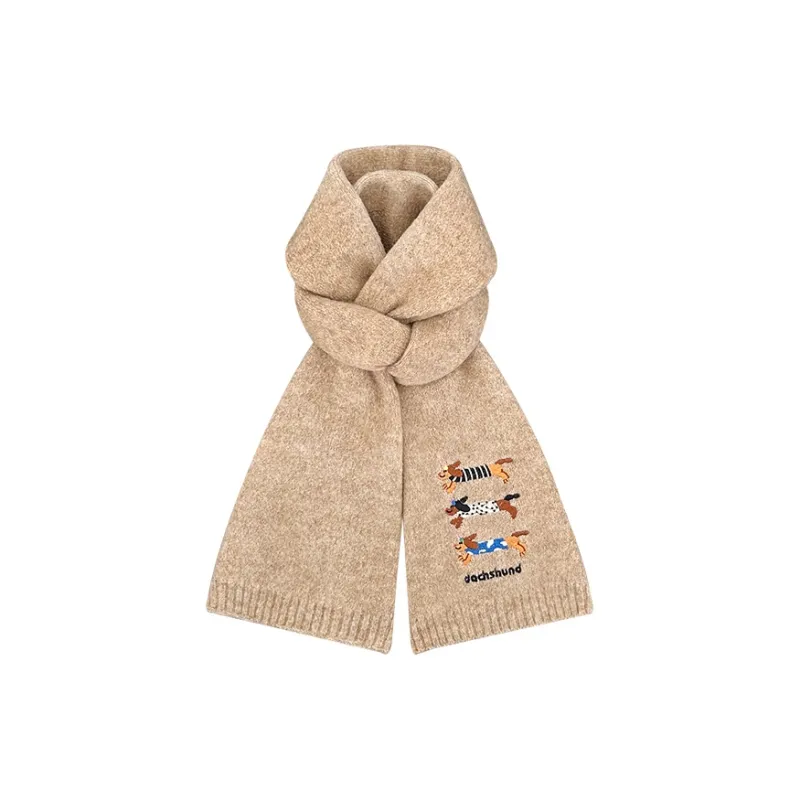 STUFFER Contains Wool Knit Scarves Unisex-5