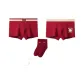 Color Block Red+Minimalist Style Red+Prosperity Socks*1