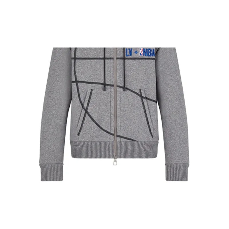 LOUIS VUITTON x Nba Sweatshirt Men's Gray-5