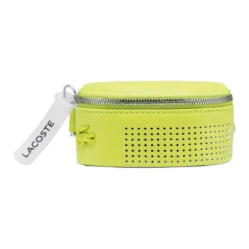 LACOSTE PU Wrist Bag Wallet Clutch Regular Women's Yellow