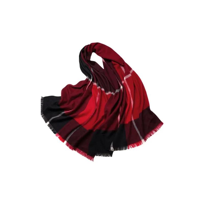 H YXIANG 100% Wool Knit Scarves Women's-0