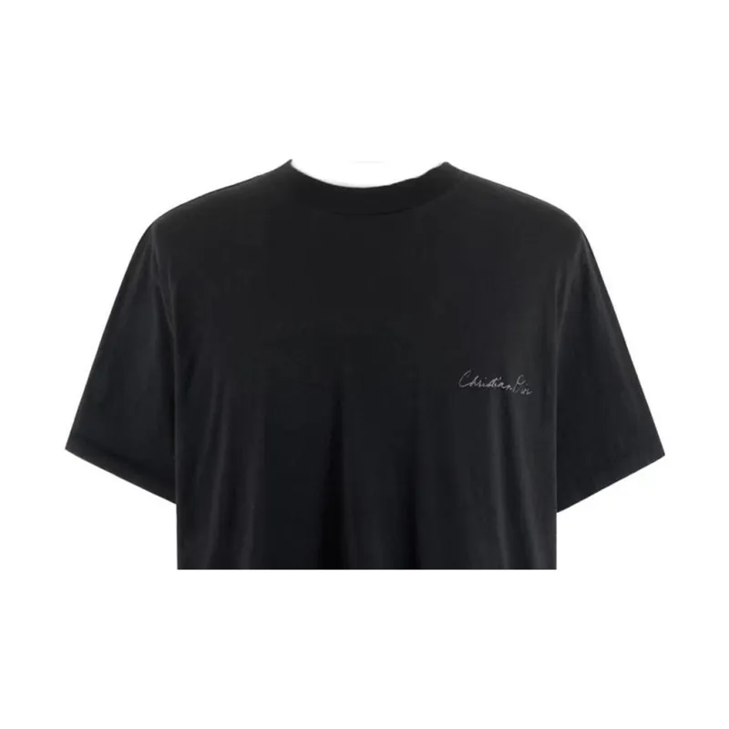 DIOR Graphic Printed Crewneck T Shirt-4