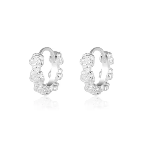 CUOOYINO 925 Sterling Silver Earrings Women's Silver