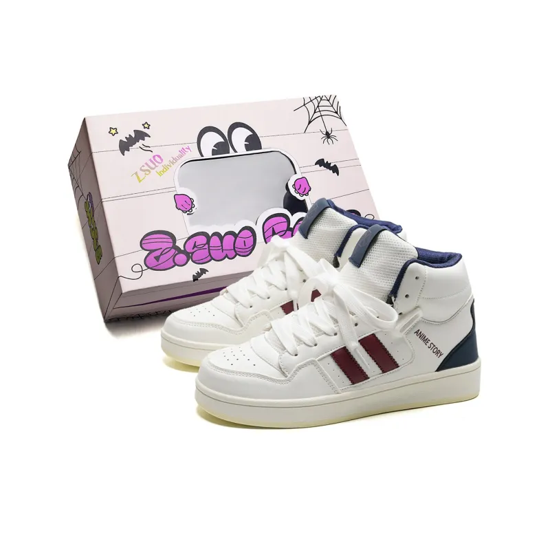 Z.SUO Coverage Impact Resistance Wear Resistant Height Increasing High Top Skateboard Shoes Unisex Box Included-0