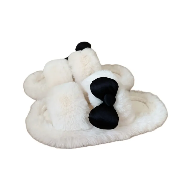 Thin Strips Home Slippers Women's, White-11