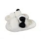White[Girl's Heart Black Bowknot]