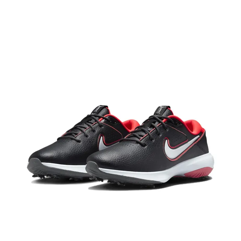 Nike Victory Pro 3 Anti Slip Wear Resistant Low Top Golf Shoes Unisex Black Red-2