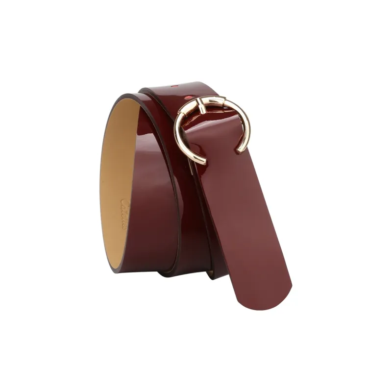 CATELLES Top Grain Cow Leather Leather Belts Women's Black/Burgundy/Coffee/Apricot 2.8cm-5