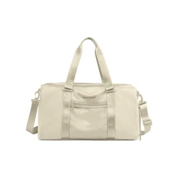 Skechers Polyester Gym Bag Travel Bag Large Size Unisex Khaki