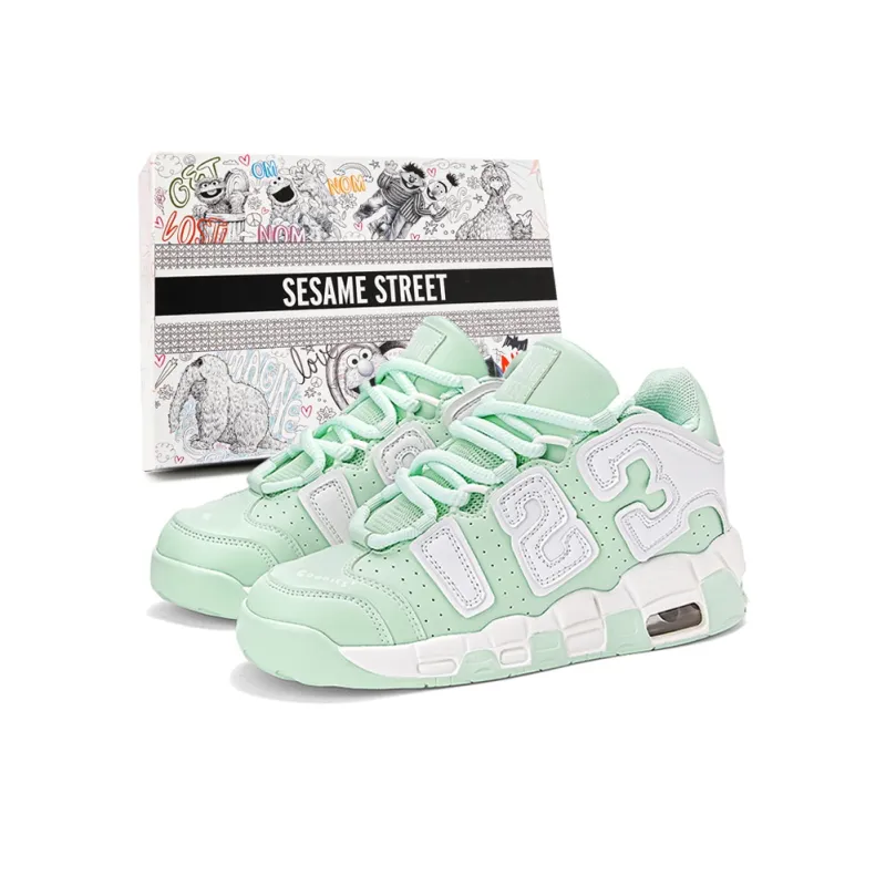 SESAME STREET Warm Cushioning Height Increasing Slip-Resistant Mid-Top Basketball Shoes Unisex The Gift Box Is Random-30