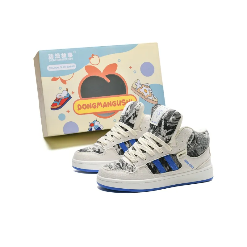 Anime Story Slip Resistant, Abrasion Resistant, Lightweight, Breathable Mid Top Skateboard Shoes Unisex Box Included-18