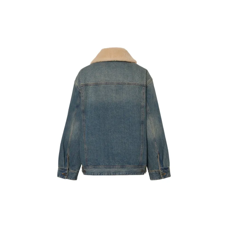MOCO Puffer Jacket Women's Denim Blue-1