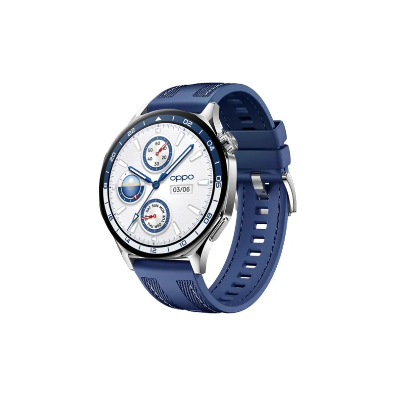 FZRT OPPO Compatibility Watch Band GT5 Same Style Composite Woven Strap Silicone Material-4