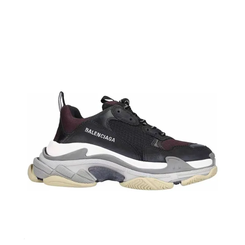 Balenciaga Triple S Burgundy-1